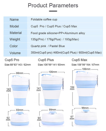 Silicone Coffee Mug | Collapsible Camping Cup
