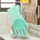 dishwashing gloves silicone scrubber