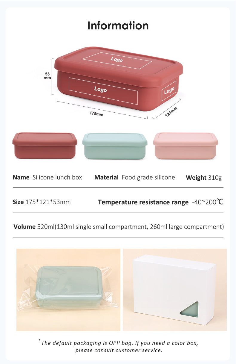 3 Compartment Silicone Lunch Box