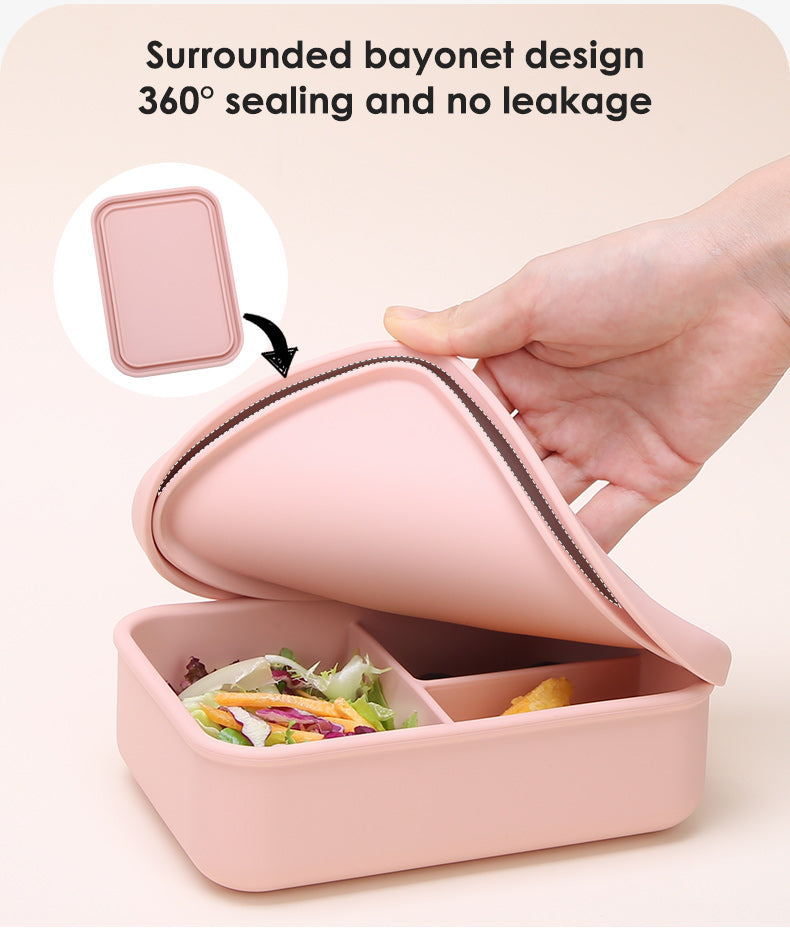 3 Compartment Silicone Lunch Box