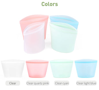 Silicone Reusable Food Storage Bags Three Size