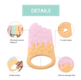 Ice Cream Silicone Teething Toys Customization