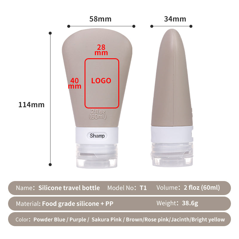 Silicone Travel Pods for Toiletries