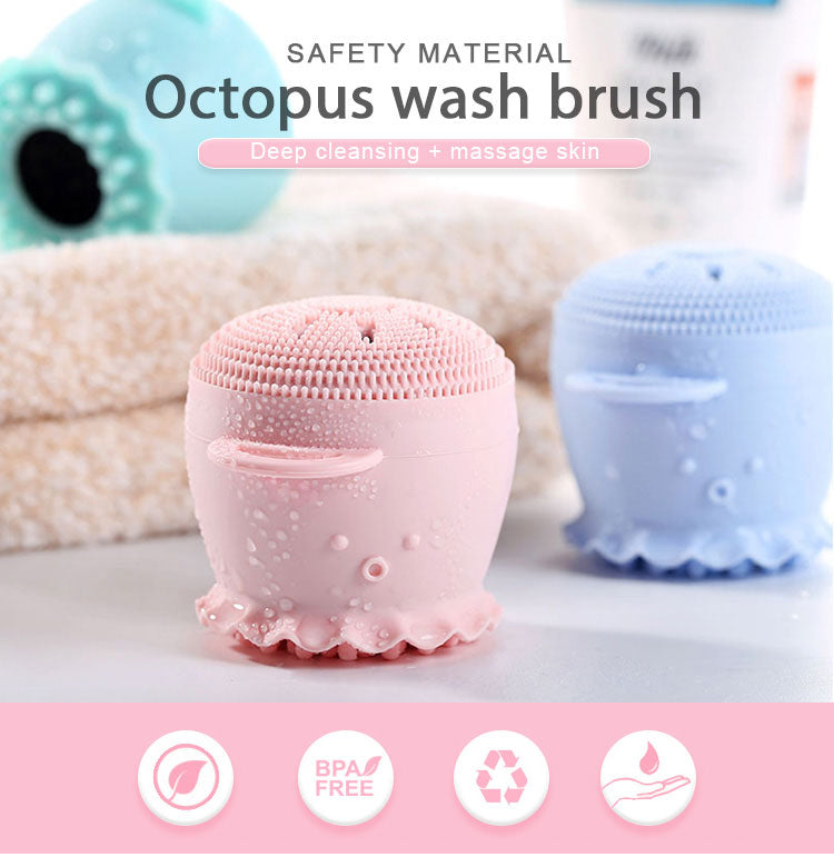 octopus facial silicone cleansing brush