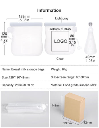 Reusable Breast Milk Storage Bags
