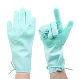 silicone dish washing gloves