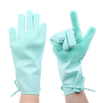 silicone dish washing gloves