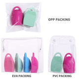 silicone face cleaner logo print