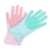 silicone scrubbing gloves