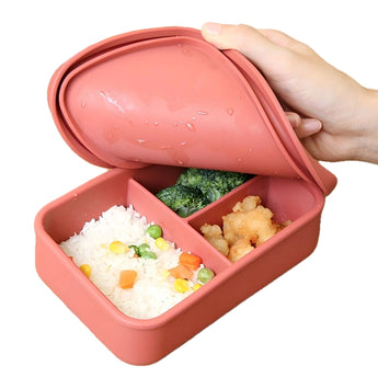 3 Compartment Silicone Bento Box