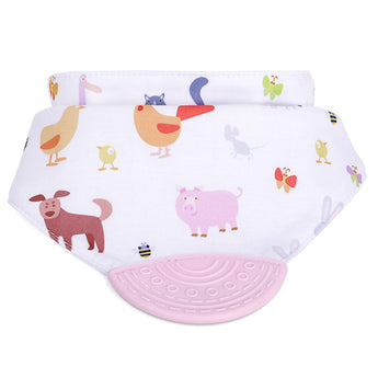 Custom Infant Bib with Silicone Teether