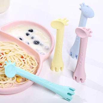 Wholesale Silicone Giraffe Spoon