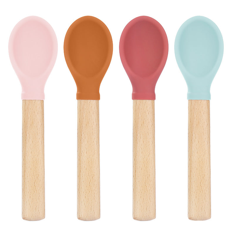 Silicone Spoon Wood