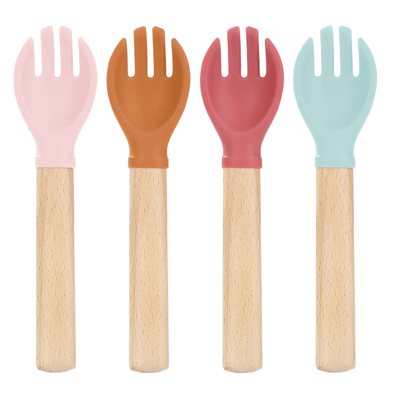 Silicone Spoon Wood