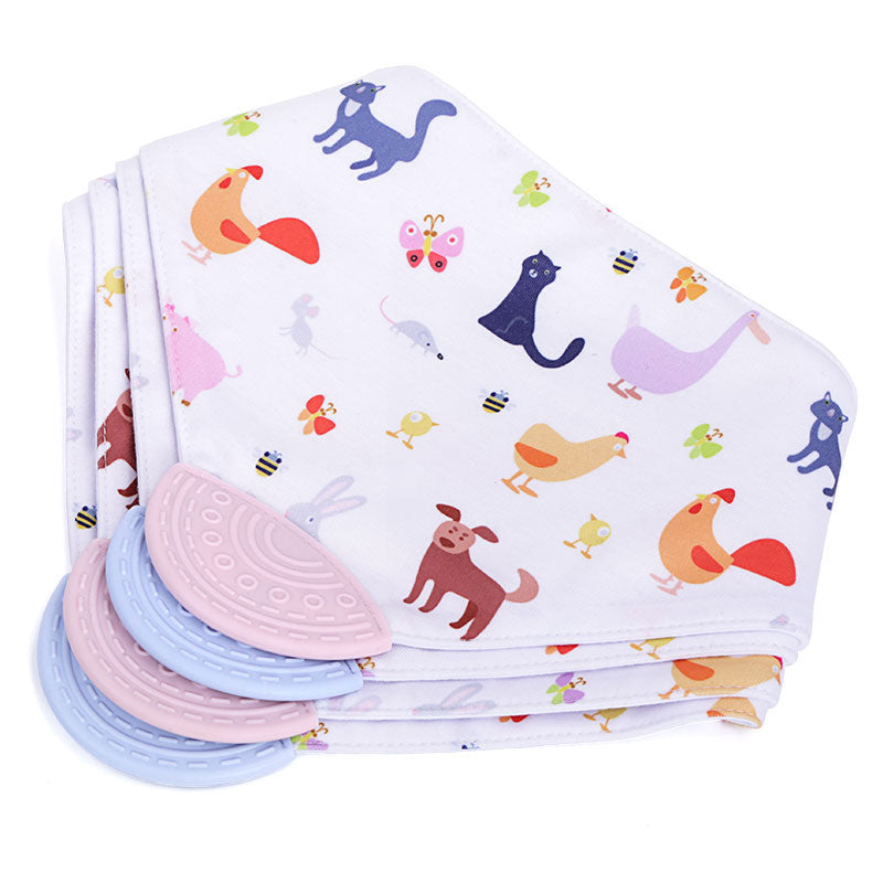 Cotton Bib With Teether