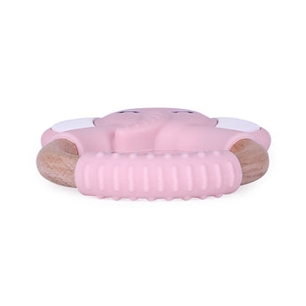 Wooden Silicone Teether Elephant
