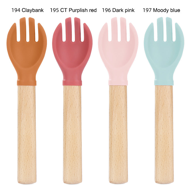 Silicone Spoon Wood