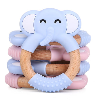Elephant Wooden Teether