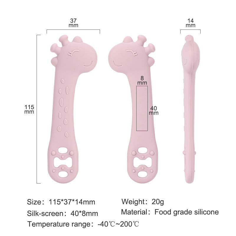 First Stage Silicone Baby Utensils