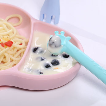 Giraffe Silicone Training Spoon