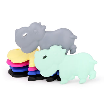 Custom Hippo Silicone Teether