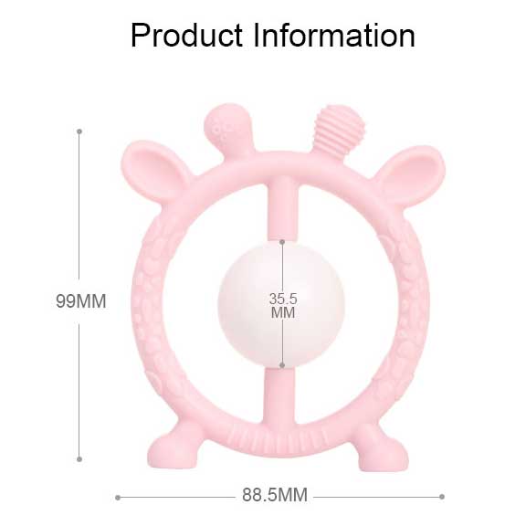 Rattle Baby Silicone Teether