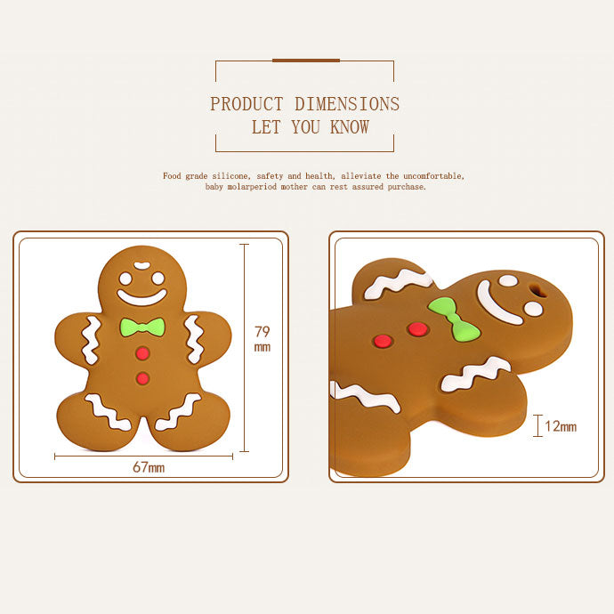 Wholesale Gingerbread Silicone Teether