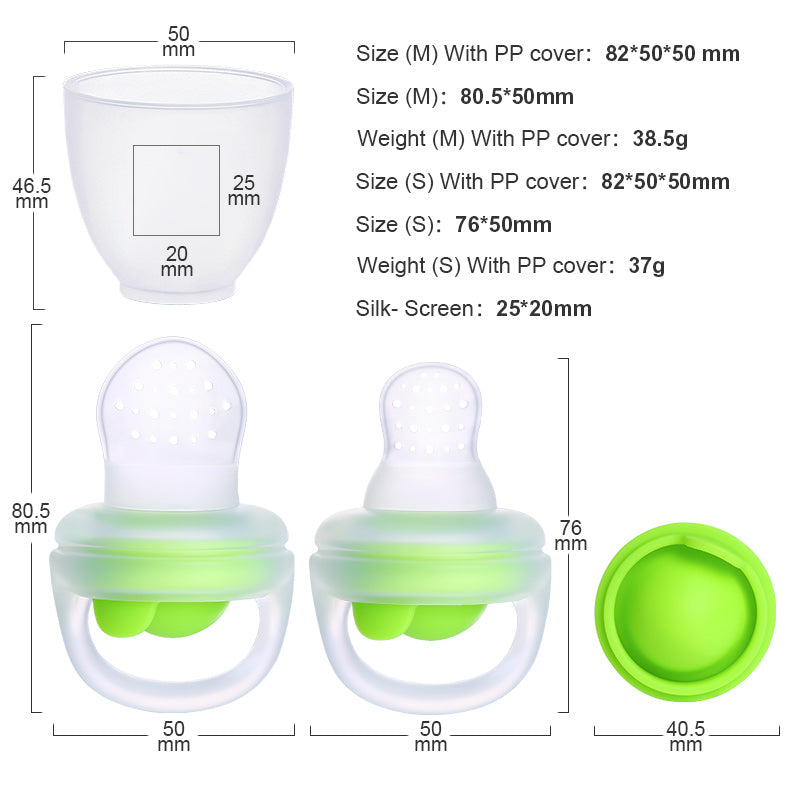 Fruit Mesh Teether Silicone Soother Fruit Teether Feeder Manufacturer ...
