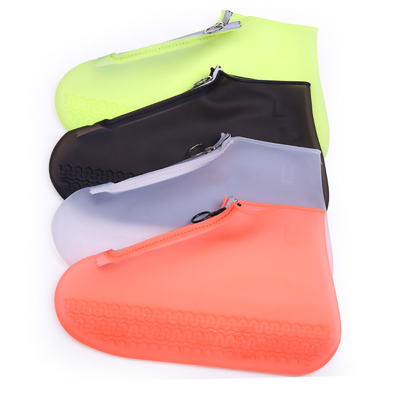 Zipper silicone shoe cover