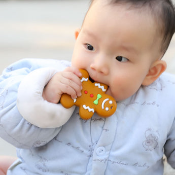 Baby Silicone Teether Gingerbread Man