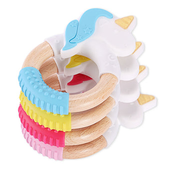 Wholesale Silicone Wood Molar Teether