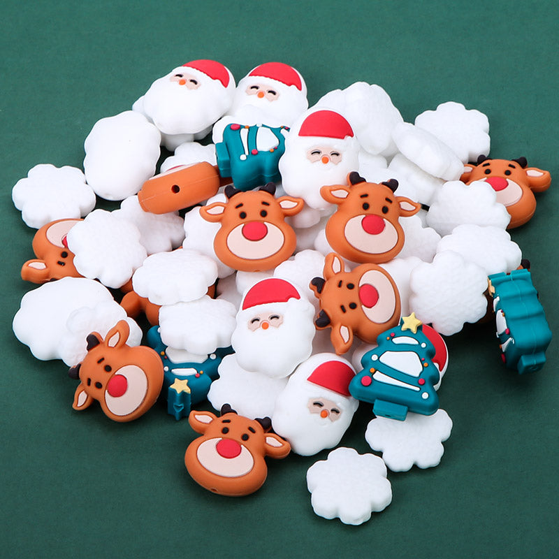 Silicone Beads Christmas