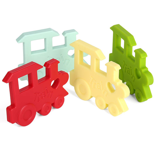 Baby Silicone Teether Train