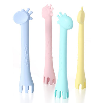 Giraffe Silicone Training Spoon