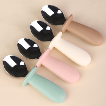 Baby Stainless Steel Silicone Utenslis