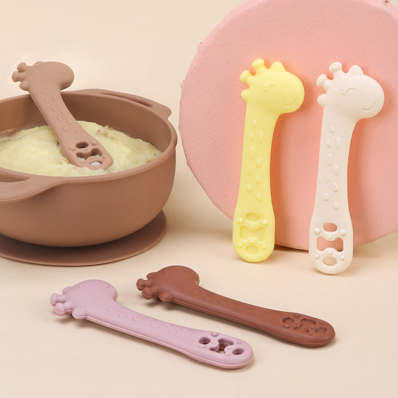 Custom Silicone Self Feeding Utensils