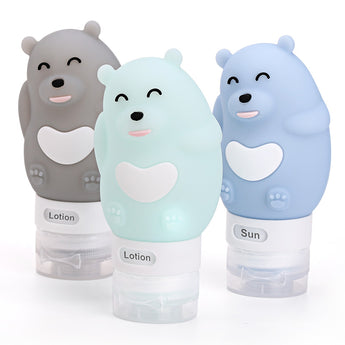 Bear Silicone Travel Bottle