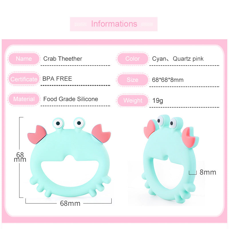 Wholesale Crab Silicone Teether