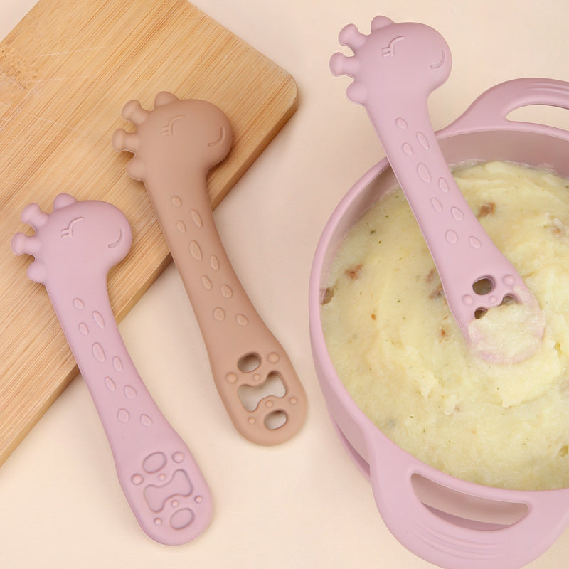 First Stage Silicone Baby Utensils