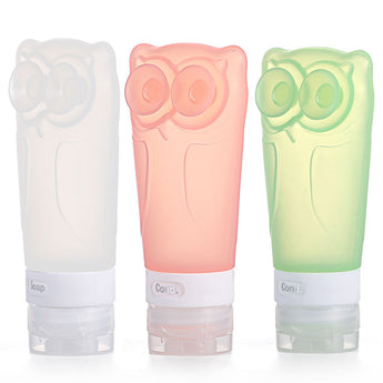 Owl Silicone Travel Bottle