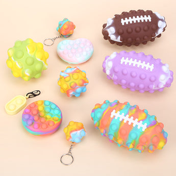 Rugby Fidget Popper Toy