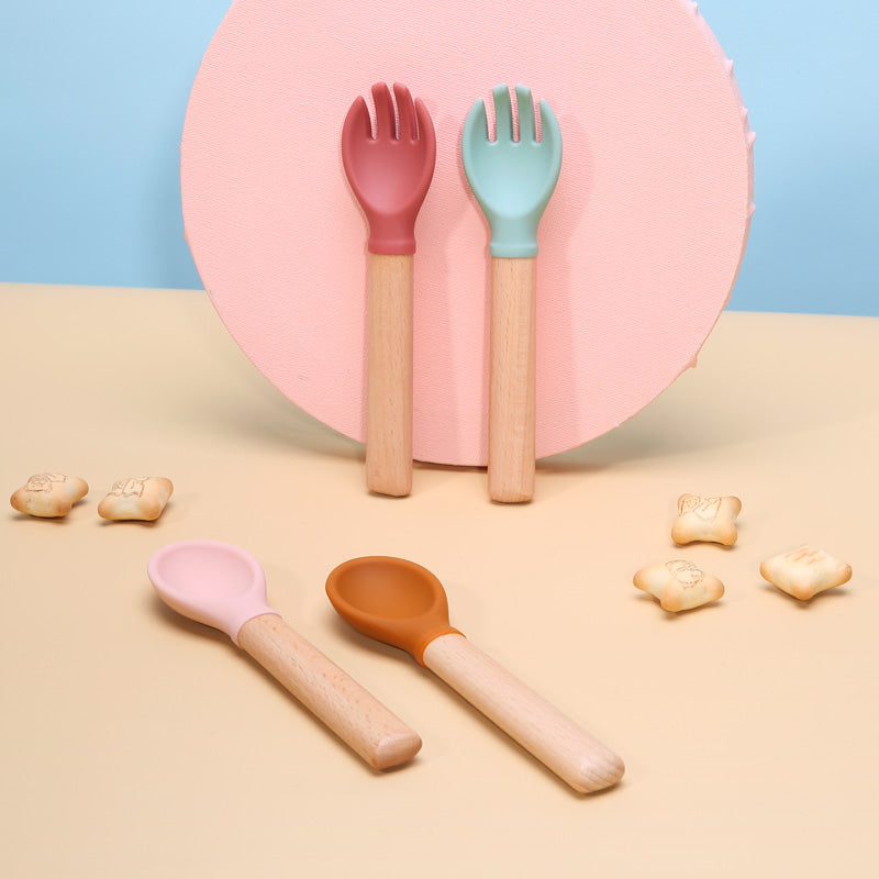 Silicone Spoon Wood