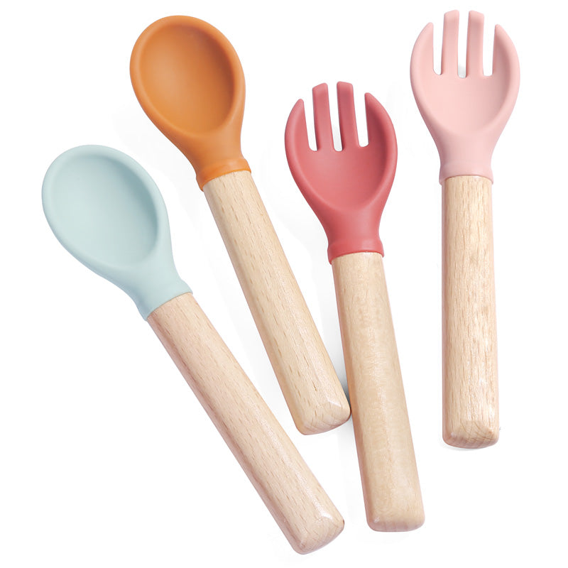 Silicone Spoon Wood