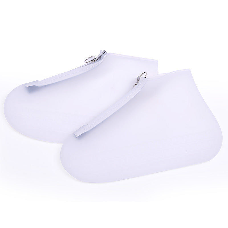 Zipper silicone shoe cover