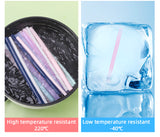 Flexible Drinking Straws with Case