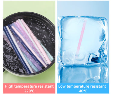 Flexible Drinking Straws with Case