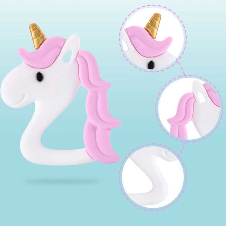 Silicone Unicorn Teether