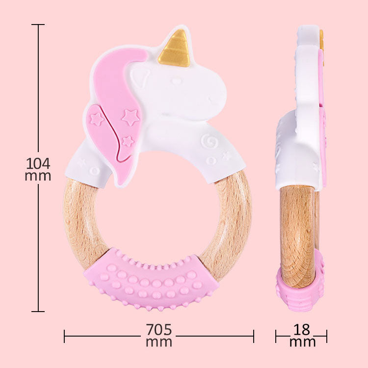 Wholesale Silicone Wood Molar Teether
