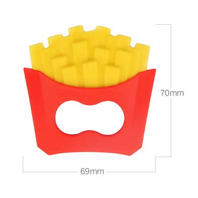 French Fries Silicone Teether