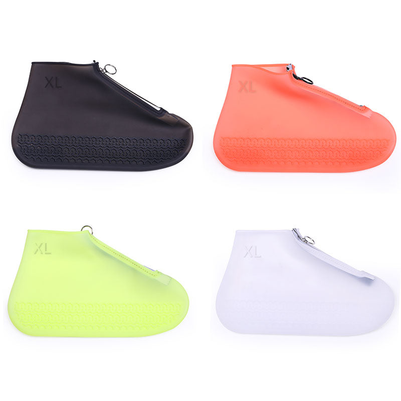 Zipper silicone shoe cover